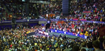  President Barack Obama at the University of Washington Hec Ed Pavillion 