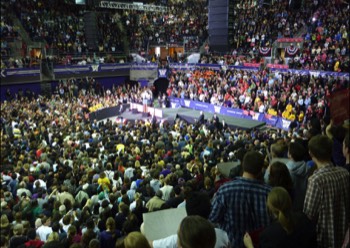  President Barack Obama at the hec Ed Pavillion, Seattle Washington 