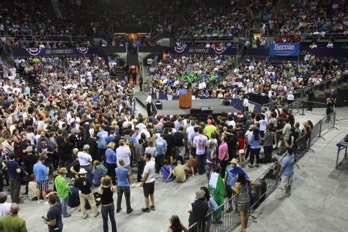  Bernie Sanders at the Hec Ed Pavillion 