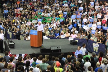  Bernie Sanders at the Hec Ed Pavillion 