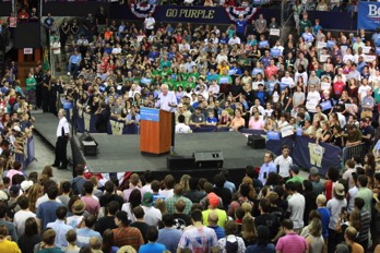  Bernie Sanders at the Hec Ed Pavillion 