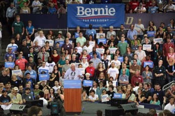  Bernie Sanders at the Hec Ed Pavillion 